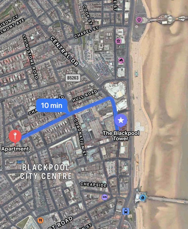 Safari Apartment, Free Parking, 10Min Walk To Blackpool Tower, Sleeps 12 Екстер'єр фото
